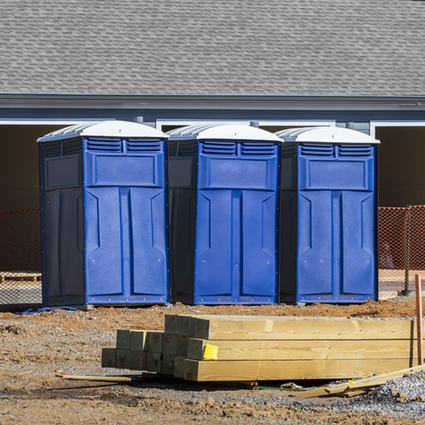 is there a specific order in which to place multiple porta potties in Russell Springs KY